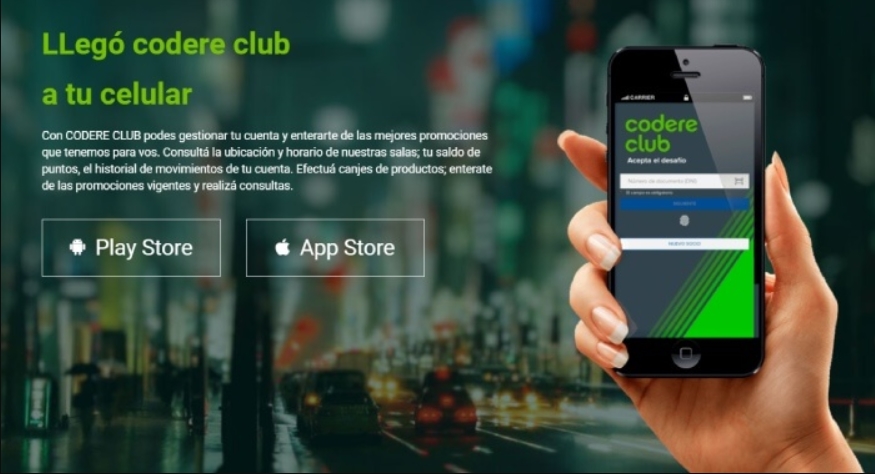 App Codere club