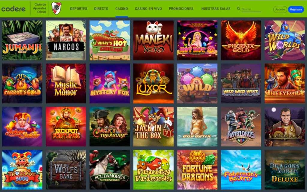 Codere Argentina casino slots